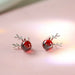 Creative Stylish Elk Crystal Deer Stud Earrings Women Fashion Jewelry