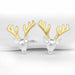 Creative Stylish Elk Crystal Deer Stud Earrings Women Fashion Jewelry