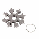 18 In 1 Multi-Tool Snowflake Compact Multifunction Screwdriver Stainless Steel Gadget