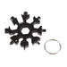 18 In 1 Multi-Tool Snowflake Compact Multifunction Screwdriver Stainless Steel Gadget