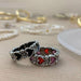 Individuality Baroque Vintage Love Heart Metal Rings Women Jewelry