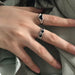 Individuality Baroque Vintage Love Heart Metal Rings Women Jewelry