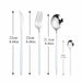 Stainless Steel Golden Cutlery Set Luxury Mirror Polishing Fork Spoons Knives 4Pcs Set