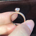 Modern Fashion Women Ring Trend White AAA Crystal Zircon Engagement Design Rings