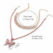 Butterfly Necklace Set Cuban Link Chain Choker Bling Hip Hop Pendant Jewelry