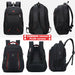 Waterproof Solid Large Backpack Travel Laptop USB Charging Headphone Jack Bags