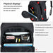 Waterproof Solid Large Backpack Travel Laptop USB Charging Headphone Jack Bags