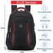 Waterproof Solid Large Backpack Travel Laptop USB Charging Headphone Jack Bags