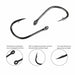 100PCS Fishing Hooks Set Carbon Steel Single Circle Barbed Carp Fishhooks