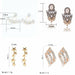 Crystal Flower Stud Earrings Women Fashion Jewelry Rhinestones Earrings