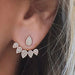 Crystal Flower Stud Earrings Women Fashion Jewelry Rhinestones Earrings