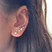 Crystal Flower Stud Earrings Women Fashion Jewelry Rhinestones Earrings
