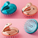 Hair Washing Comb Silicone Body Shampoo Scalp Head Massage Brush