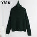 Autumn Winter Women Knitted Turtleneck Cashmere Sweater Oversize Casual Basic Pullover Jumper