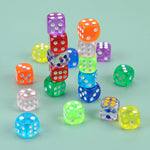 10PCS High Quality Acrylic 6 Sided Round Corner Dice Bar Club Party Family Games