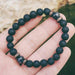 Unisex Bracelet Natural Moonstone Bead Bracelet Lava Stone Bracelets Jewelry