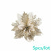 5pcs Artificial Flowers Glitter Flowers Home Decoration DIY Gift Ornament