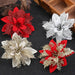 5pcs Artificial Flowers Glitter Flowers Home Decoration DIY Gift Ornament