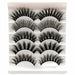 5Pair Fluffy Lashes 25mm 3d Mink Long Thick Natural False Eyelashes