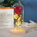 Artificial Eternal Rose LED Light Beauty & The Beast In Glass Cover Home Decor Gift