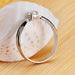Luxury Small Round Stone Rings 925 Sterling Silver Crystal Rings Fashion Jewelry