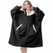 Oversized Hoody Blanket Winter Sweatshirt Hoodies Fleece Blanket With Sleeves