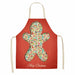 Christmas Apron Home Kitchen Accessories New Year Christmas Cooking Gifts