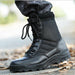 Fashion Men Boots Outdoor Leather Military Breathable Combat Hiking Shoes