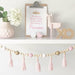 Nordic style Colorful Beads Tassel Wooden Wall Shelf Wall Clapboard Decoration