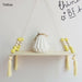 Nordic style Colorful Beads Tassel Wooden Wall Shelf Wall Clapboard Decoration