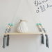Nordic style Colorful Beads Tassel Wooden Wall Shelf Wall Clapboard Decoration