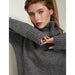 Autumn Winter Women Knitted Turtleneck Cashmere Sweater Oversize Casual Basic Pullover Jumper