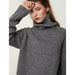 Autumn Winter Women Knitted Turtleneck Cashmere Sweater Oversize Casual Basic Pullover Jumper