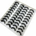 New Arrival 20 Pairs 18-25 mm 3d Mink Lashes Bulk Faux Thick Natural False Eyelashes