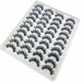 New Arrival 20 Pairs 18-25 mm 3d Mink Lashes Bulk Faux Thick Natural False Eyelashes