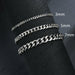Trendy Cuban Chain Classic Bracelet Stainless Steel Men Women Bracelet Jewelry