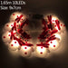 Christmas Tree Santa Claus Snowman Snowflake Led Light String FestivalHome Party Decor Christmas Ornament