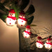 Christmas Tree Santa Claus Snowman Snowflake Led Light String FestivalHome Party Decor Christmas Ornament