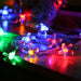 Christmas Tree Colorful Snowflake Led String Lights Home Party Decor Christmas Ornaments