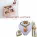 Charm Necklace Earrings Bracelet Ring Gold Jewelry Set Women Fashion Wedding Jewelry Set