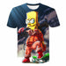 Men's T-shirt 3D Printed Simpson Casual Fashion Printed Men T-Shirts