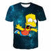 Men's T-shirt 3D Printed Simpson Casual Fashion Printed Men T-Shirts