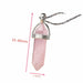 Natural Crystal Couple Jewelry Men Women Pendant Necklace Jewelry