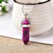 Natural Crystal Couple Jewelry Men Women Pendant Necklace Jewelry
