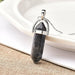 Natural Crystal Couple Jewelry Men Women Pendant Necklace Jewelry
