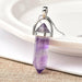 Natural Crystal Couple Jewelry Men Women Pendant Necklace Jewelry