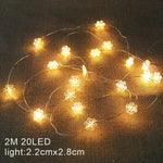 Christmas New Year Decoration Garland Fairy String Lights For Home Decoration