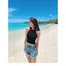 Women Crop Tops Off Shoulder Knitted Tank Tops O-Neck Sleeveless Solid Casual Tops