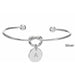 Fashion Knot Initial Bangle A-Z Letters Alphabet Charm Pendant Bracelets Unisex Jewelry