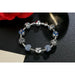 Silver Plated Charm Bracelet & Bangle Love and Flower Beads Women Jewelry